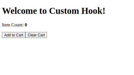 Welcome to cutom hook