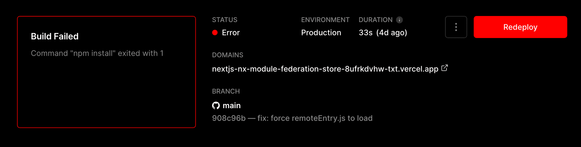 deployments redeploy